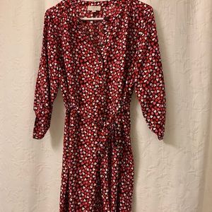 Loft Outlet Heart Patterned Shirtdress